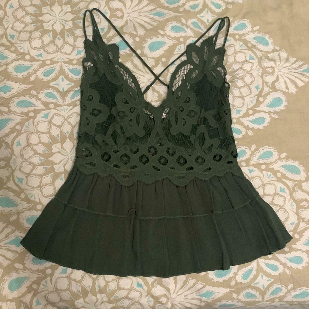 Francesca’s Elegant Lace Tank